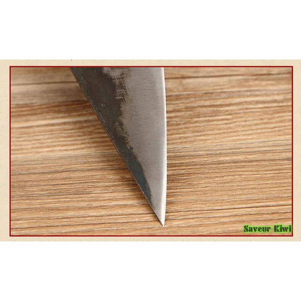 Couteau Japonais brut de forge artisanal - Pièce unique